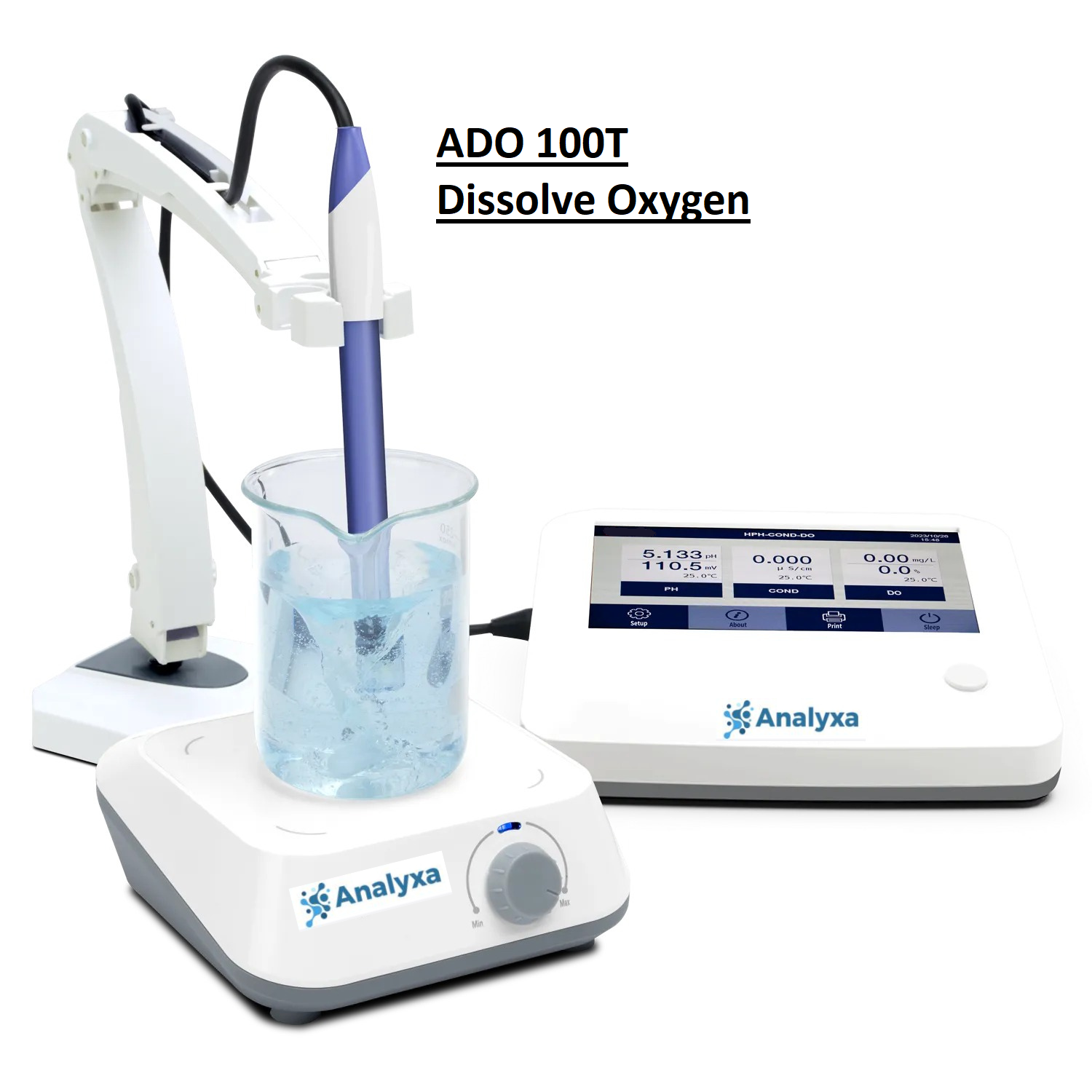 BENCHTOP – Digital Touch screen ADO 100T(Single parameter) Dissolve Oxygen Meter